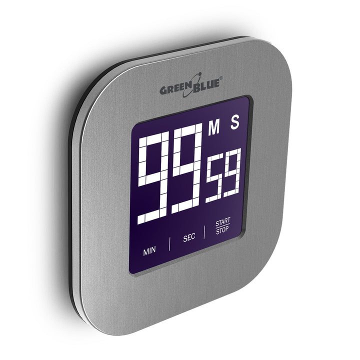 Digital timer, stopur, minuttimer GreenBlue, magnetisk med berøringsskærm, GB524