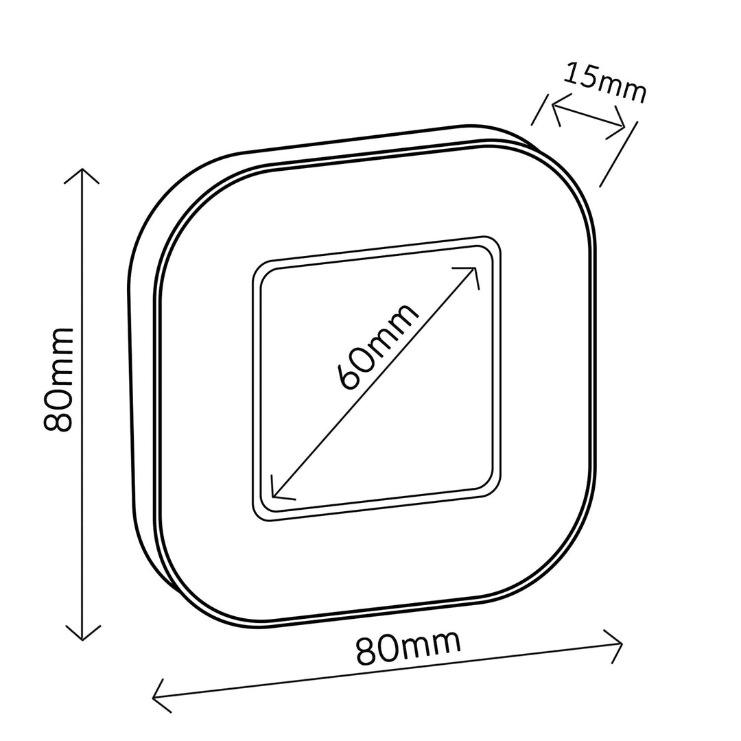 Digital timer, stopur, minuttimer GreenBlue, magnetisk med berøringsskærm, GB524