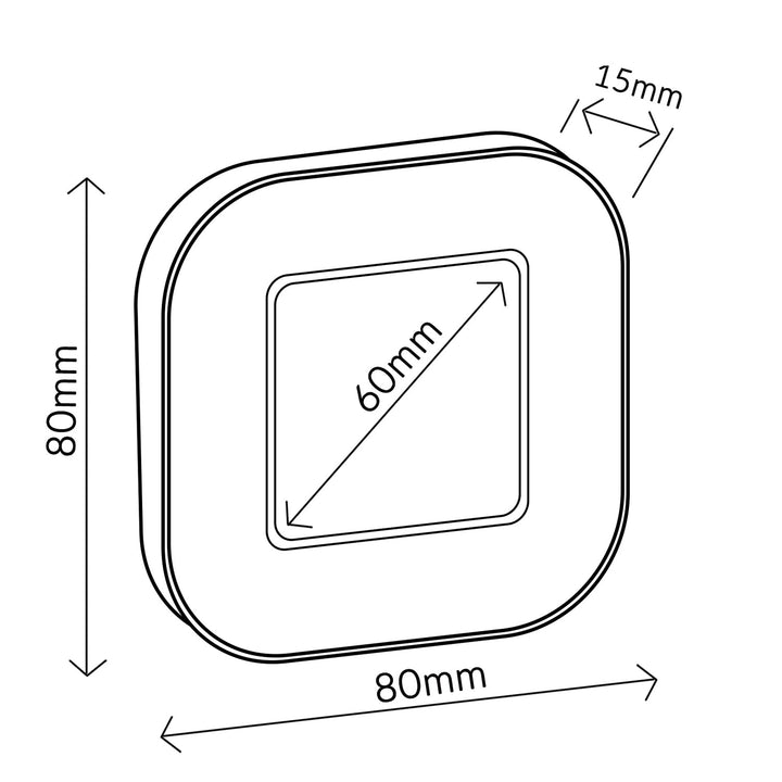 Digital timer, stopur, minuttimer GreenBlue, magnetisk med berøringsskærm, GB524