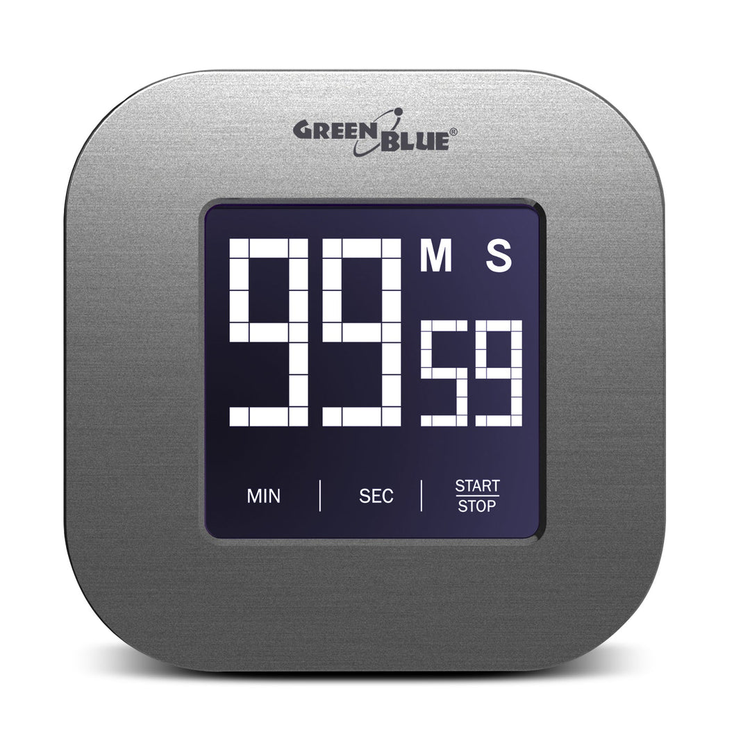 Digital timer, stopur, minuttimer GreenBlue, magnetisk med berøringsskærm, GB524