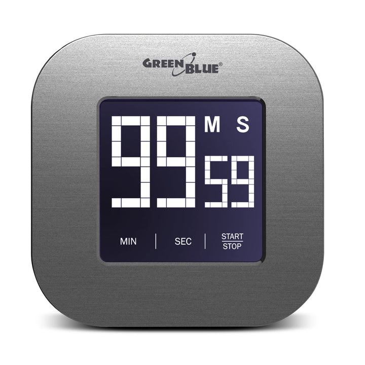 Digital timer, stopur, minuttimer GreenBlue, magnetisk med berøringsskærm, GB524