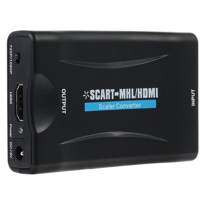 SCART EURO TIL HDMI 1080 SIGNALKONVERTER STRØMFORSYNING