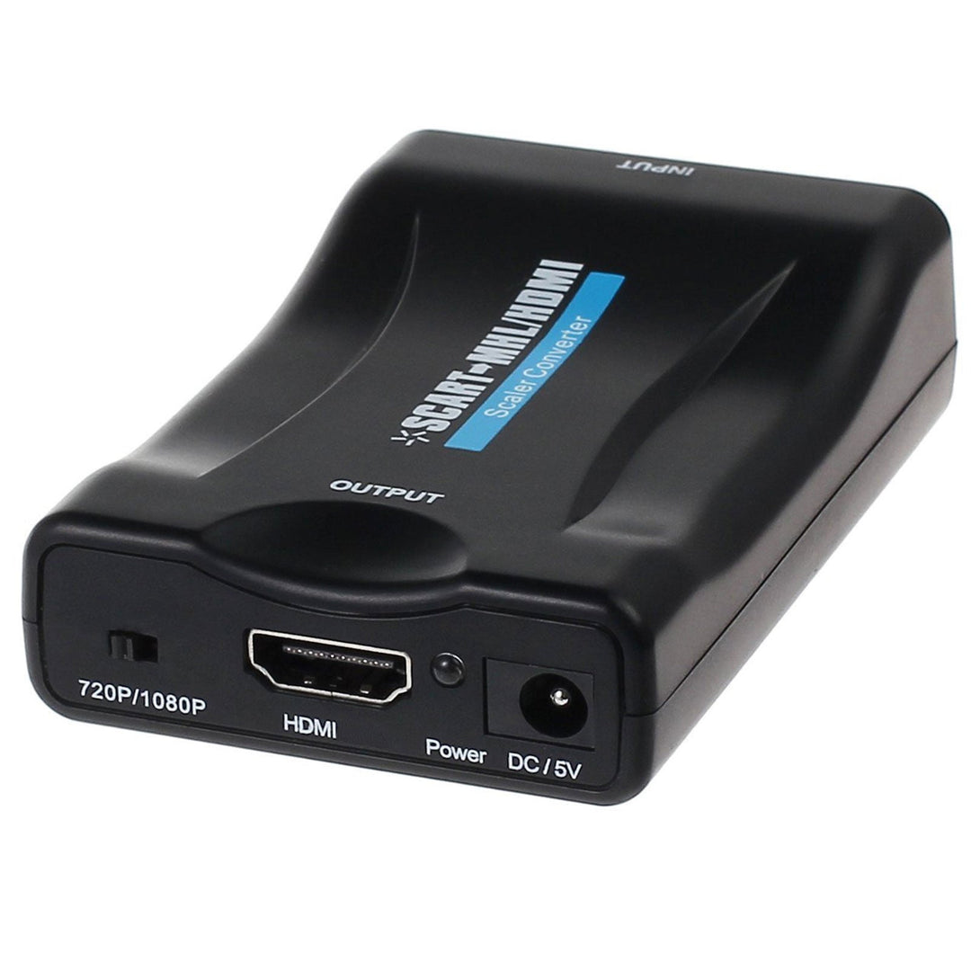 SCART EURO TIL HDMI 1080 SIGNALKONVERTER STRØMFORSYNING