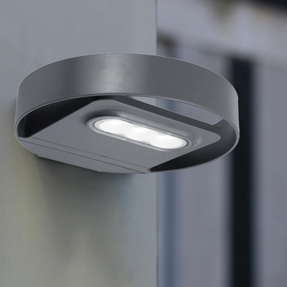GreenBlue GB130 LED 3W rund solcellelampe til vægmontering