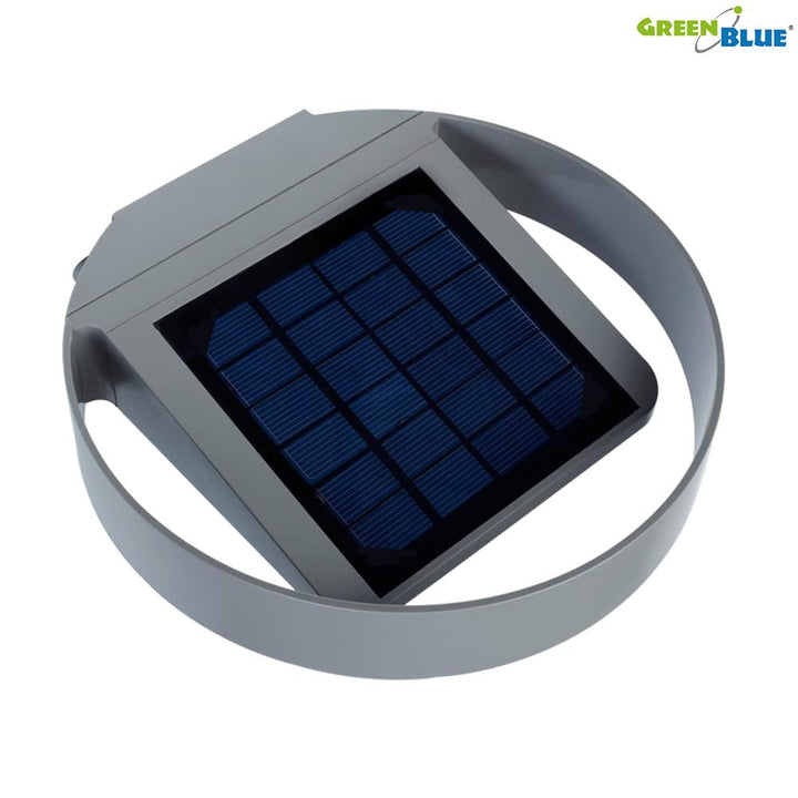 GreenBlue GB130 LED 3W rund solcellelampe til vægmontering