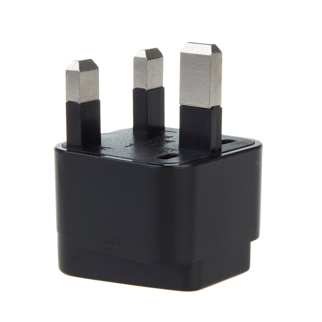 Maclean MCE154 adapter, EU-stik til UK-stik, sort
