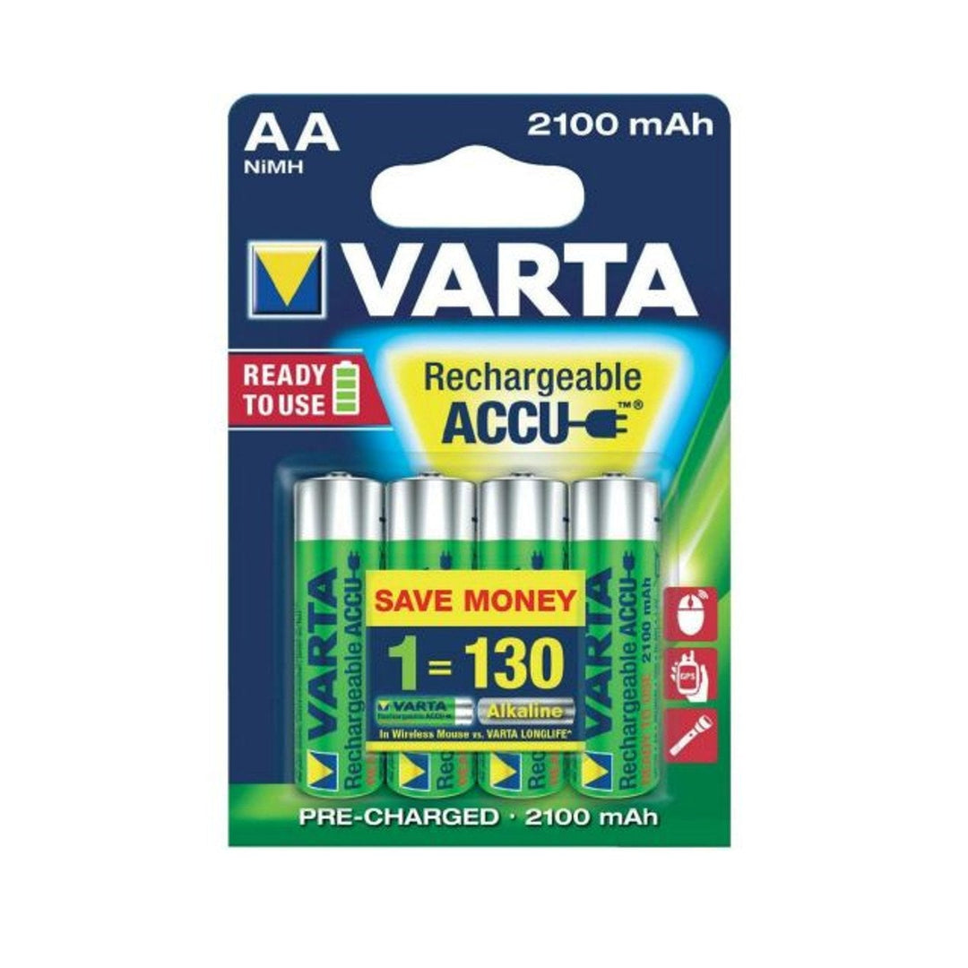 4 x VARTA READY2USE R6 AA 2100mAh 1,2 genopladelige batterier