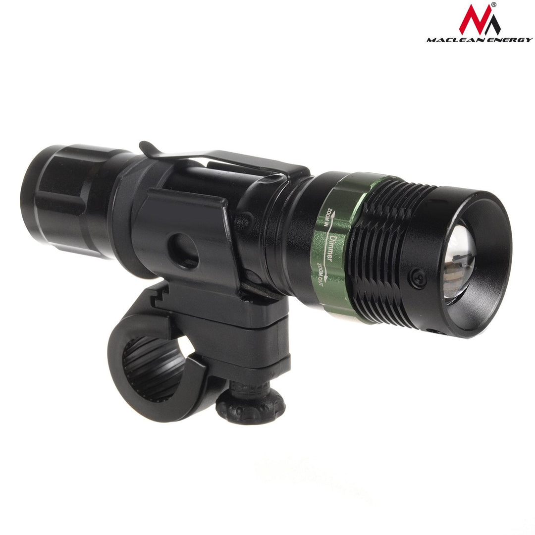 Maclean LED-lommelygte, cykellygte, oplader-sæt, Cree 200 lumen, MCE175
