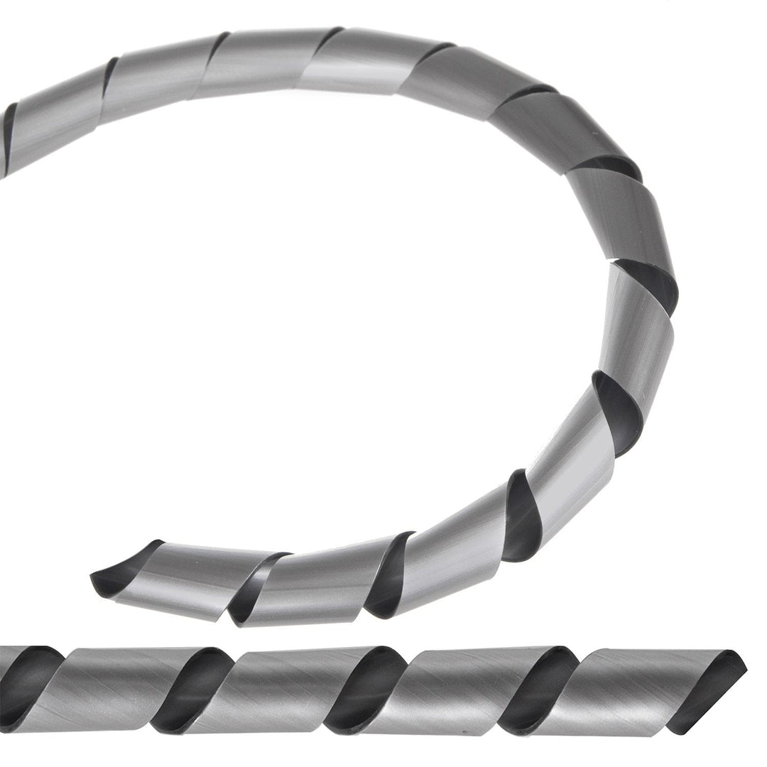 Maclean kabelafskærmning, maskerende, (20,4*22 mm), 3 m, sølvspiral, MCTV-687S