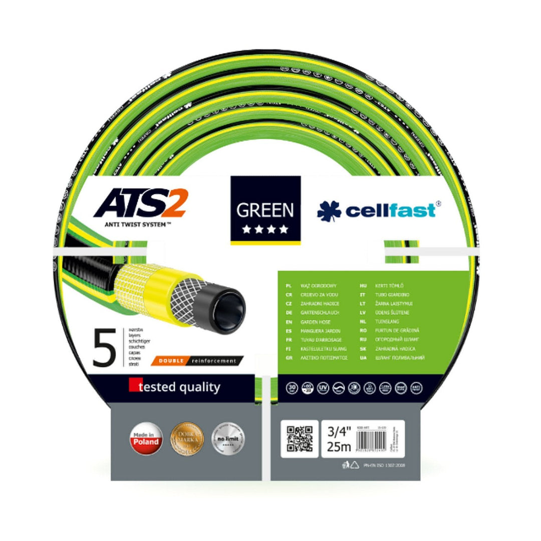 5-lags haveslange Cellfast Green ATS2 1/2" 25 m