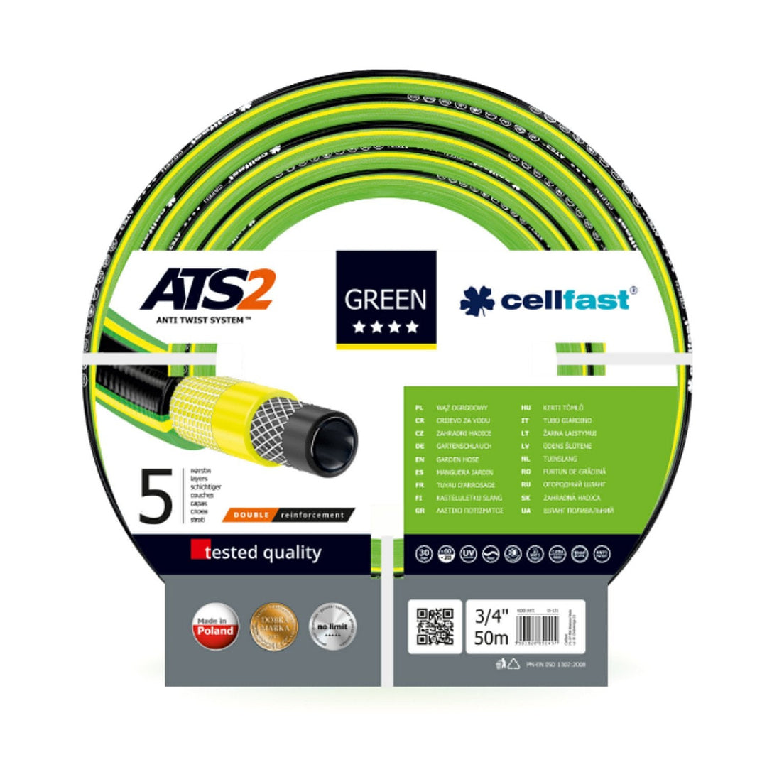 Cellfast Green ATS2 3/4" 50m 5-ply garden hose