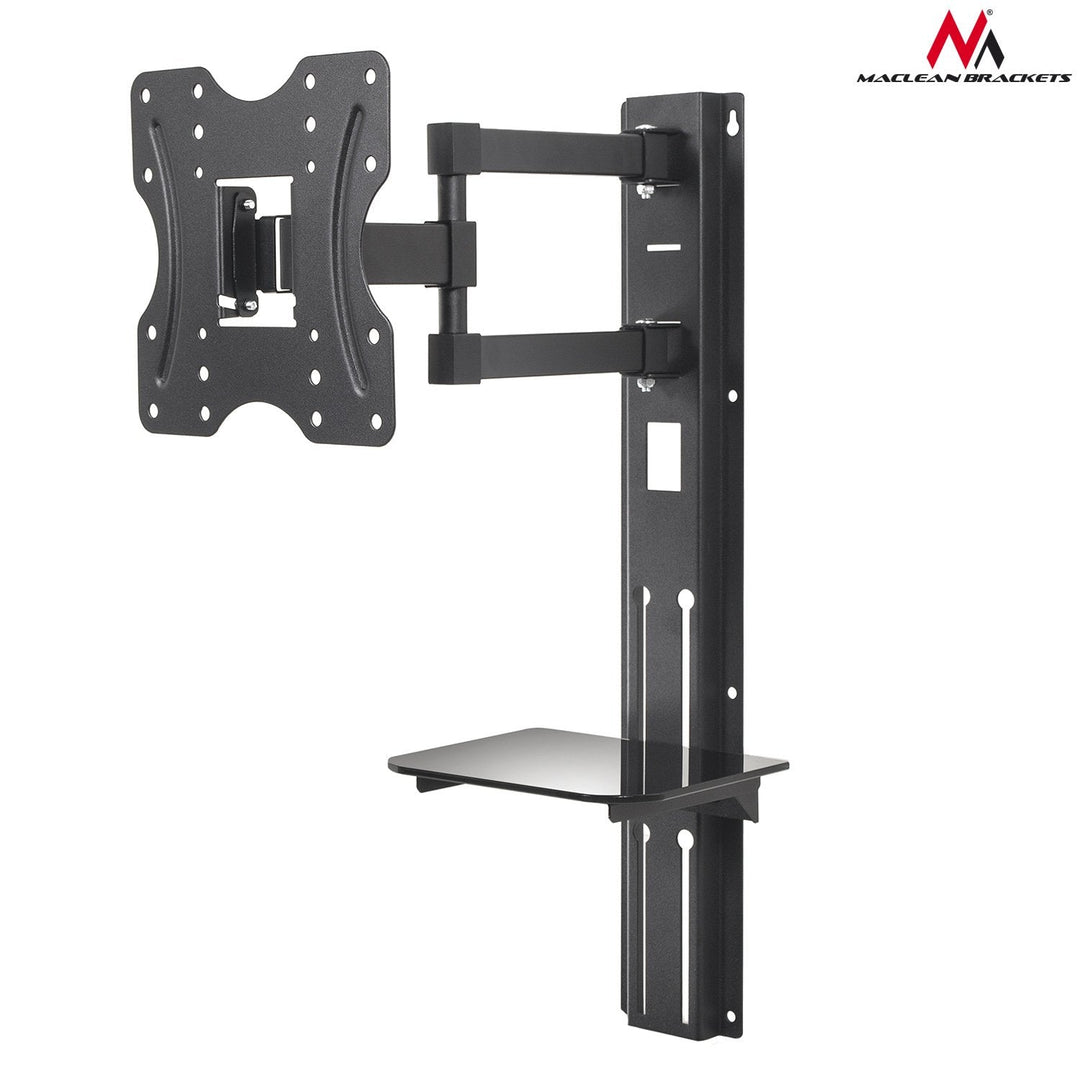 TV-holder med DVD-hylde Maclean, VESA 200x200, 23"-42", 30 kg, MC-771