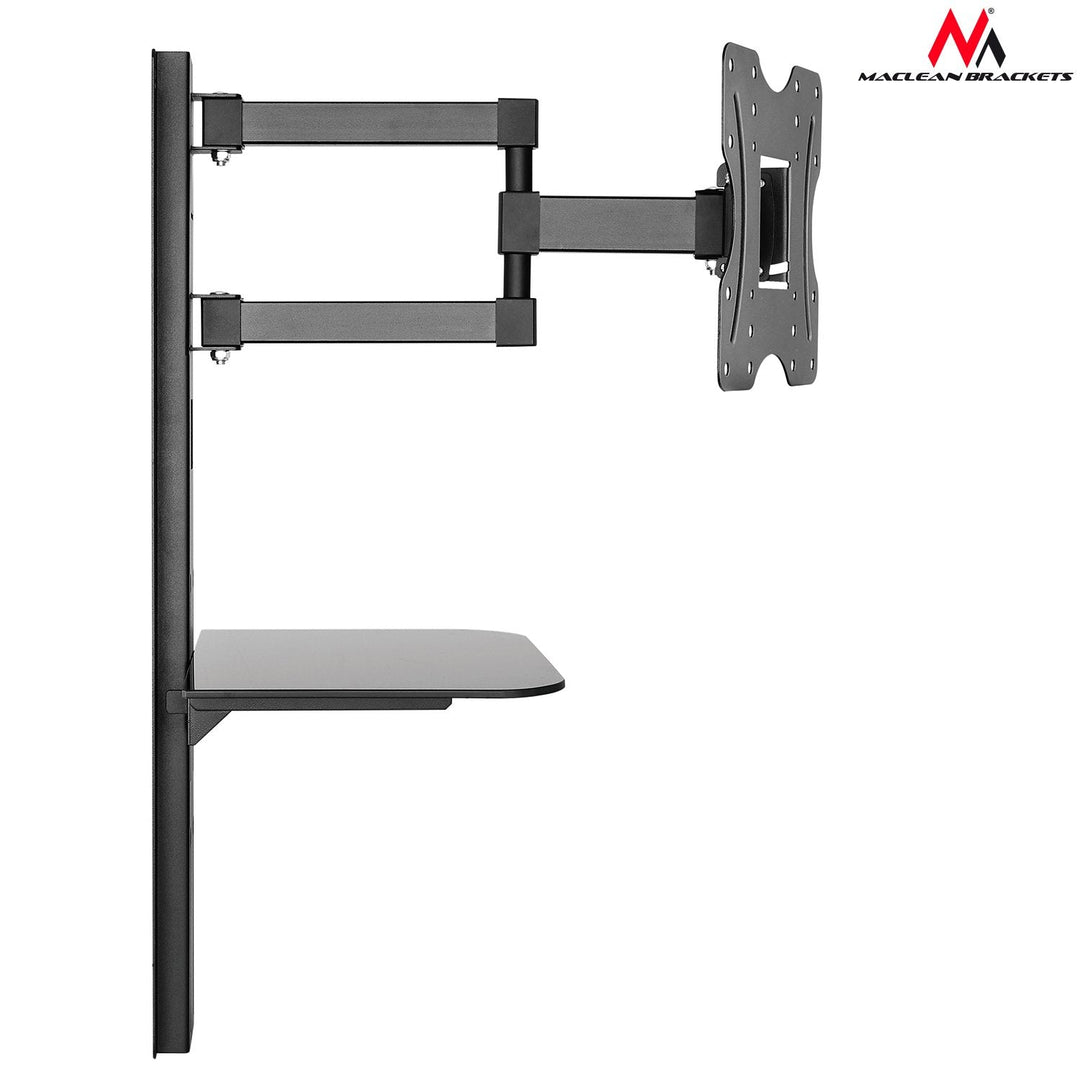 TV-holder med DVD-hylde Maclean, VESA 200x200, 23"-42", 30 kg, MC-771