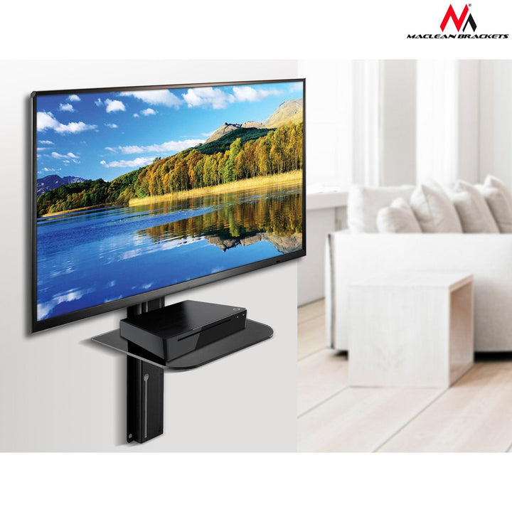 TV-holder med DVD-hylde Maclean, VESA 400x400, 32"-55", 30 kg, MC-772