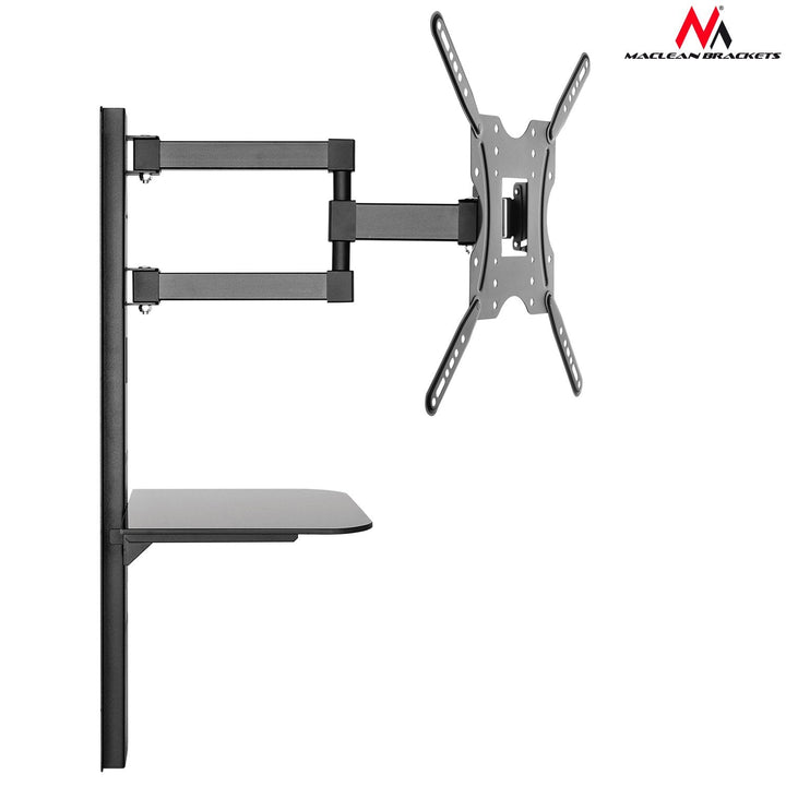 TV-holder med DVD-hylde Maclean, VESA 400x400, 32"-55", 30 kg, MC-772