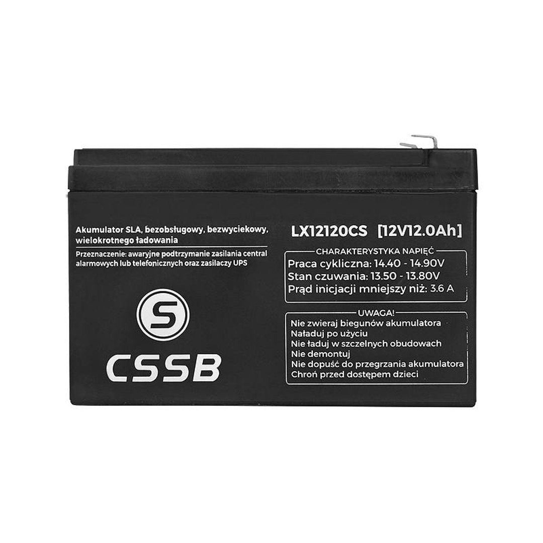 Batteri fremstillet med AGM-gel-teknologi CSSB 12V 12Ah