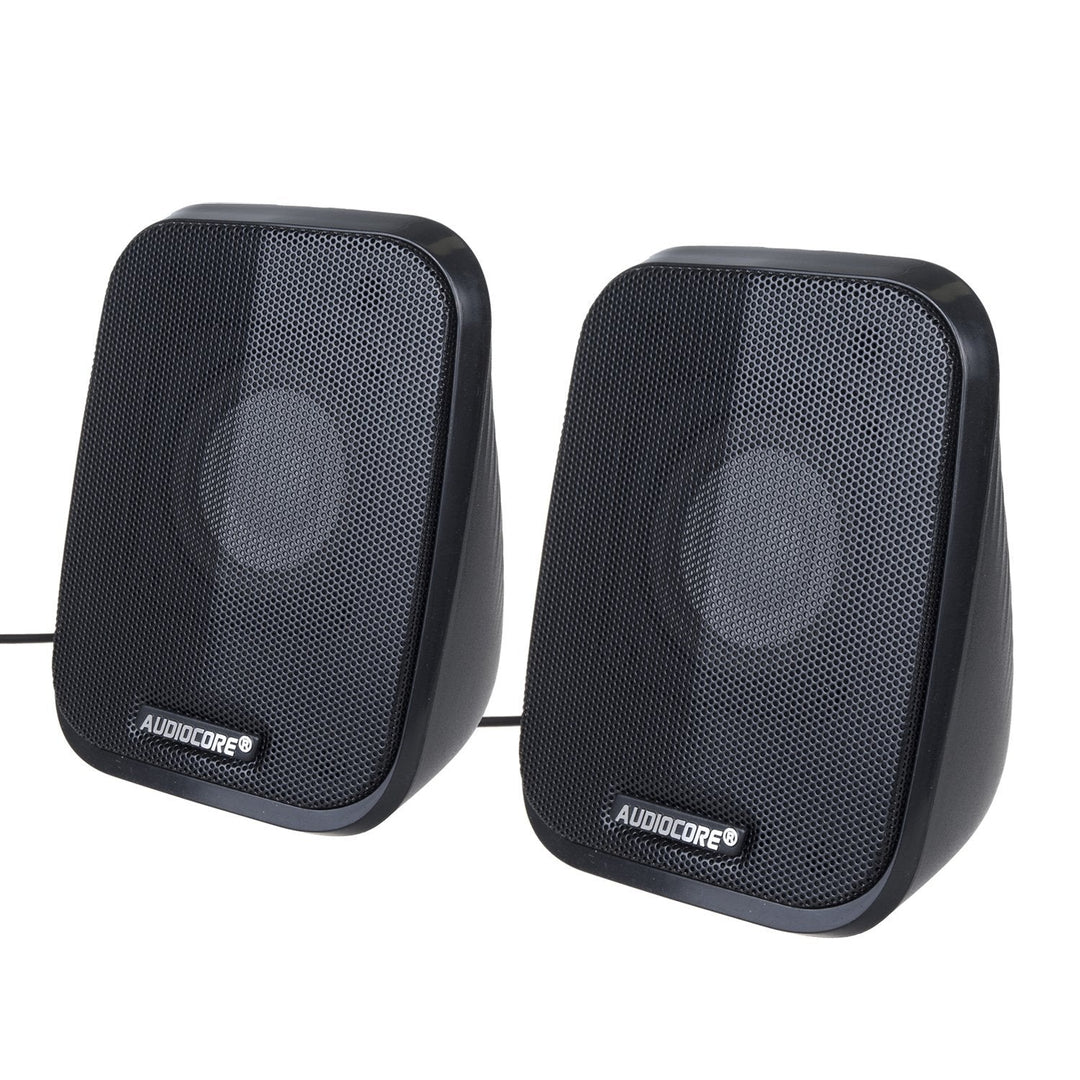 Computerhøjttalere 6W USB minijack Black Audiocore AC835 LED