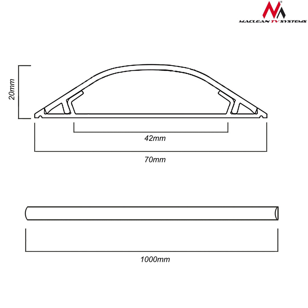 Maclean MCTV-674 gulvliste 17 mm x 70 mm x 1 m