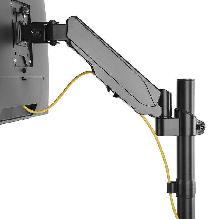 Maclean monitorholder, dobbelt arm, med gasfjeder, 17"-32", 8 kg, MC-775