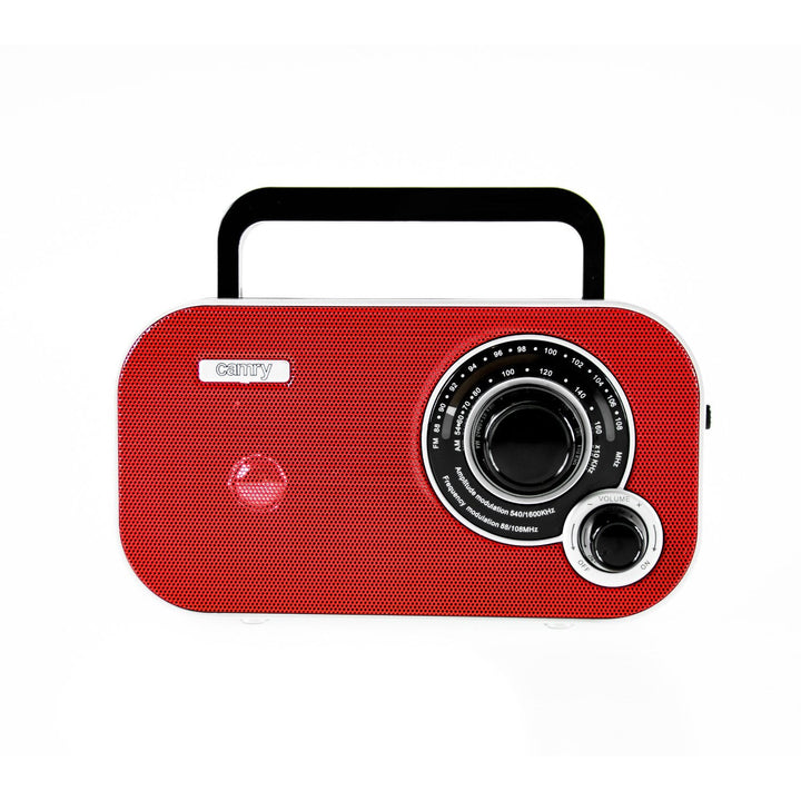 Lille bærbar retro AM/FM-radio CR1140 Camry rød