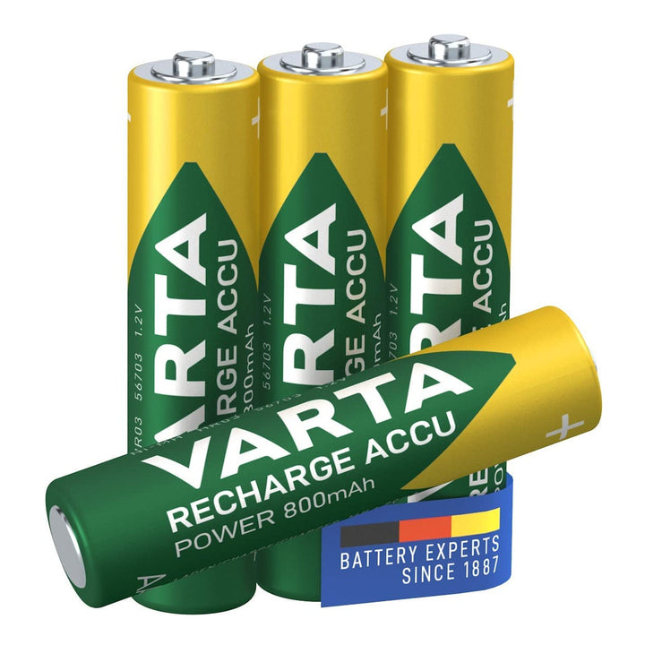 4x battery cap Varta Ready2use R03 AAA 800mAh NiMH