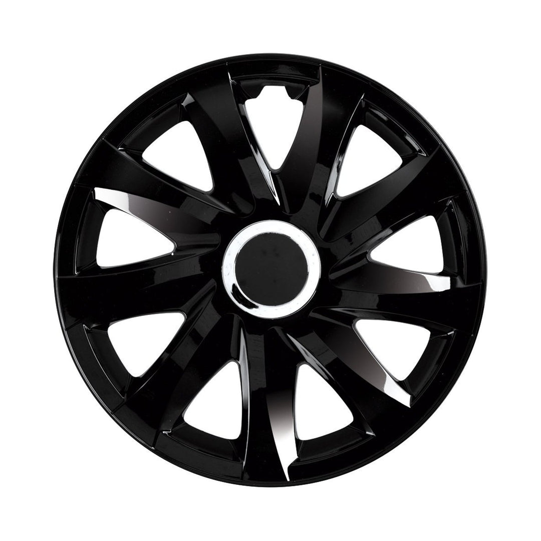 Universal hjulkapsler 15" NRM DRIFT sort lakeret 4 stk.