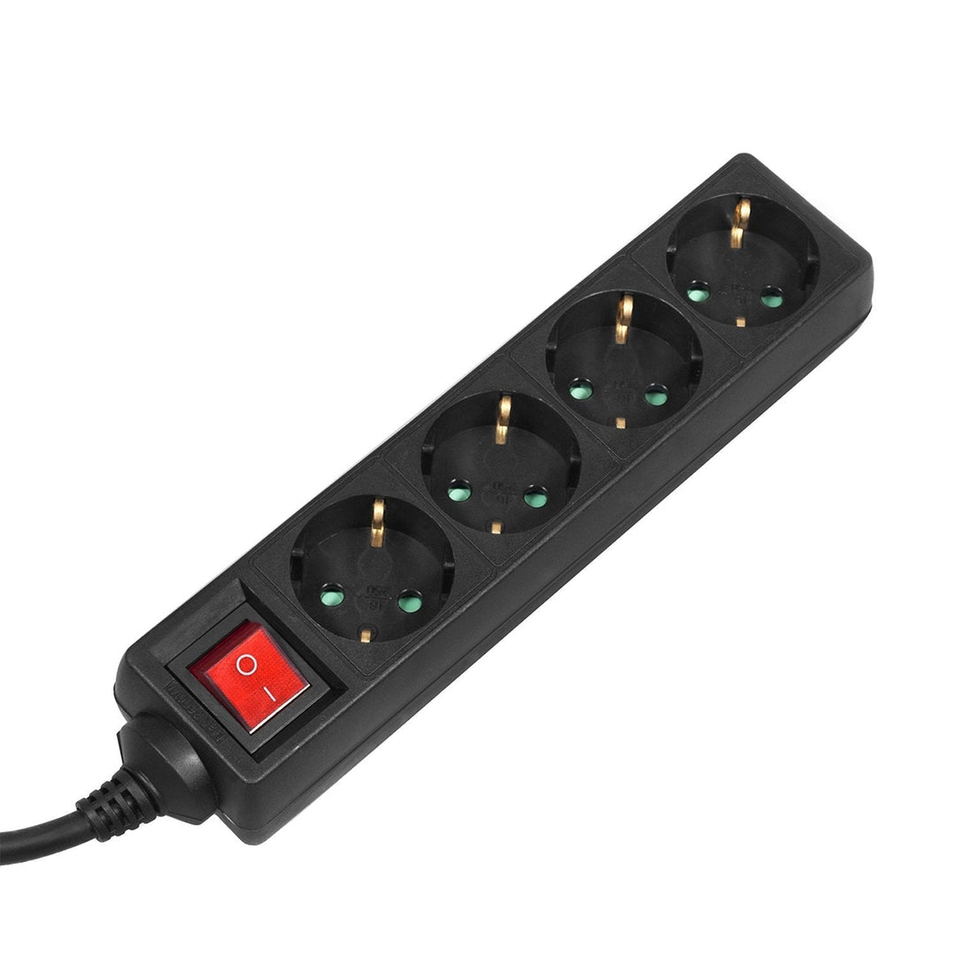Forlængerledning 4 m 3 m Tysk type Maclean MCE196G 3500W