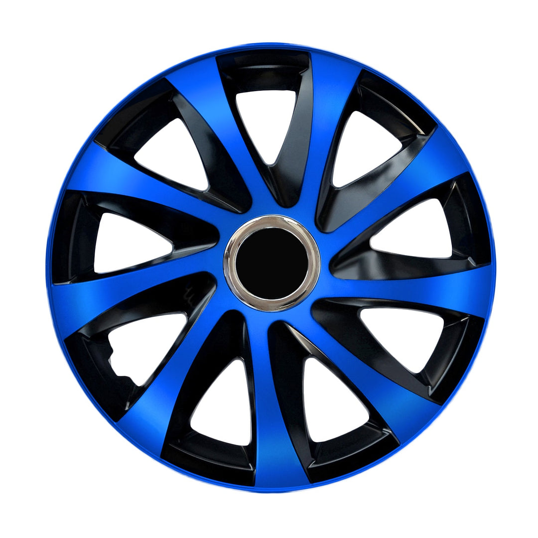 Universal hjulkapsler 14" NRM DRIFT Extra blå/sort 4 stk.