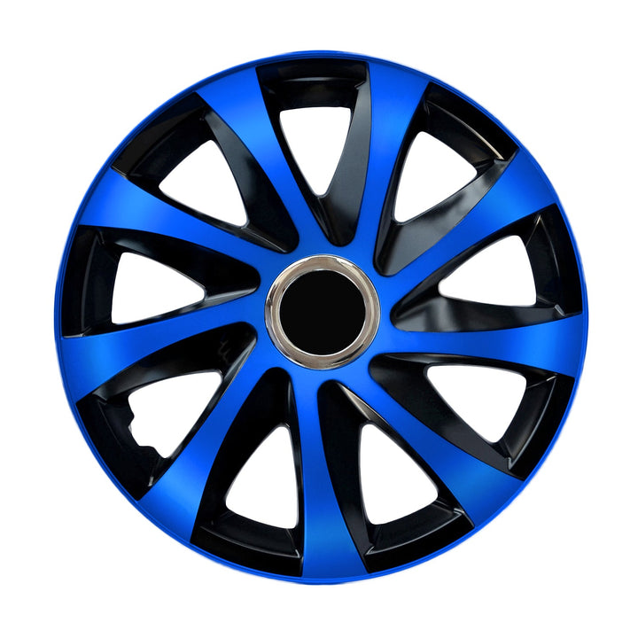 Universal hjulkapsler 14" NRM DRIFT Extra blå/sort 4 stk.