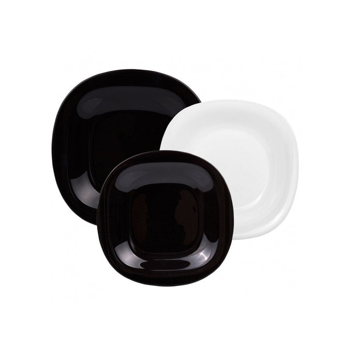 Carine Neo White & Black 18-delt middagsstel LUMINARC