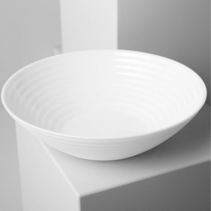 Salatskål/dyb tallerken, rund, 20 cm, Luminarc Harena, hvid