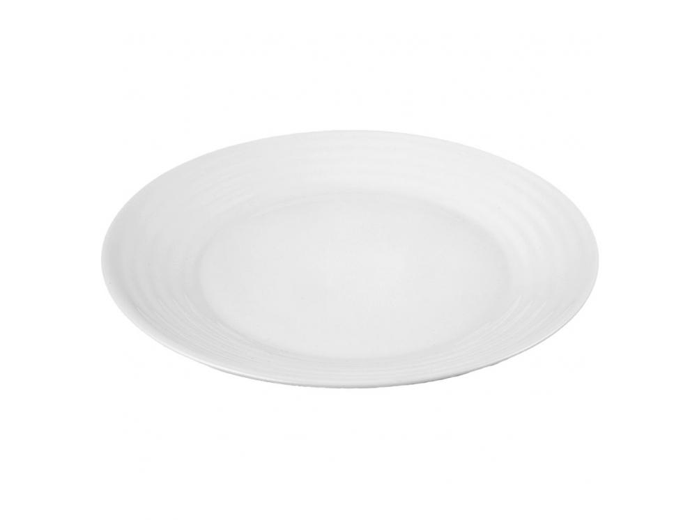 Rund dessertplade 19 cm Luminarc Harena hvid