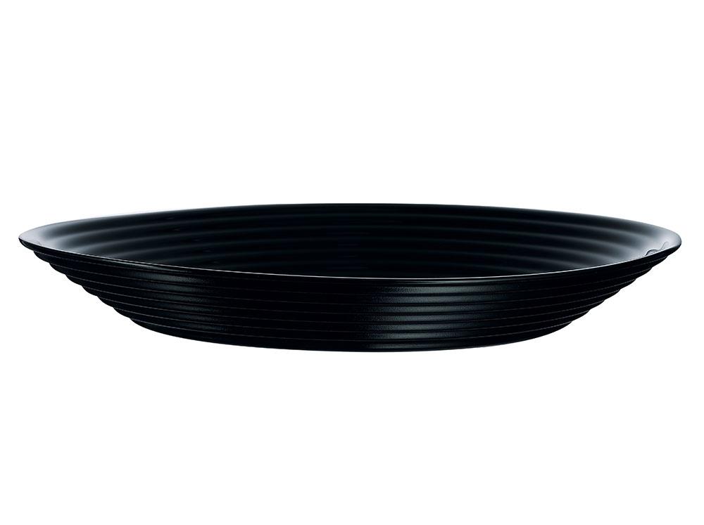 Dyb rund tallerken 24 cm Luminarc Harena sort