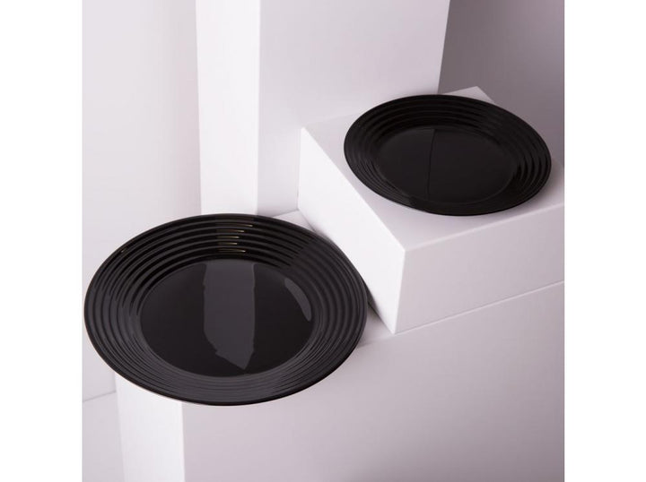 Rund dessertplade 19 cm Luminarc Harena sort