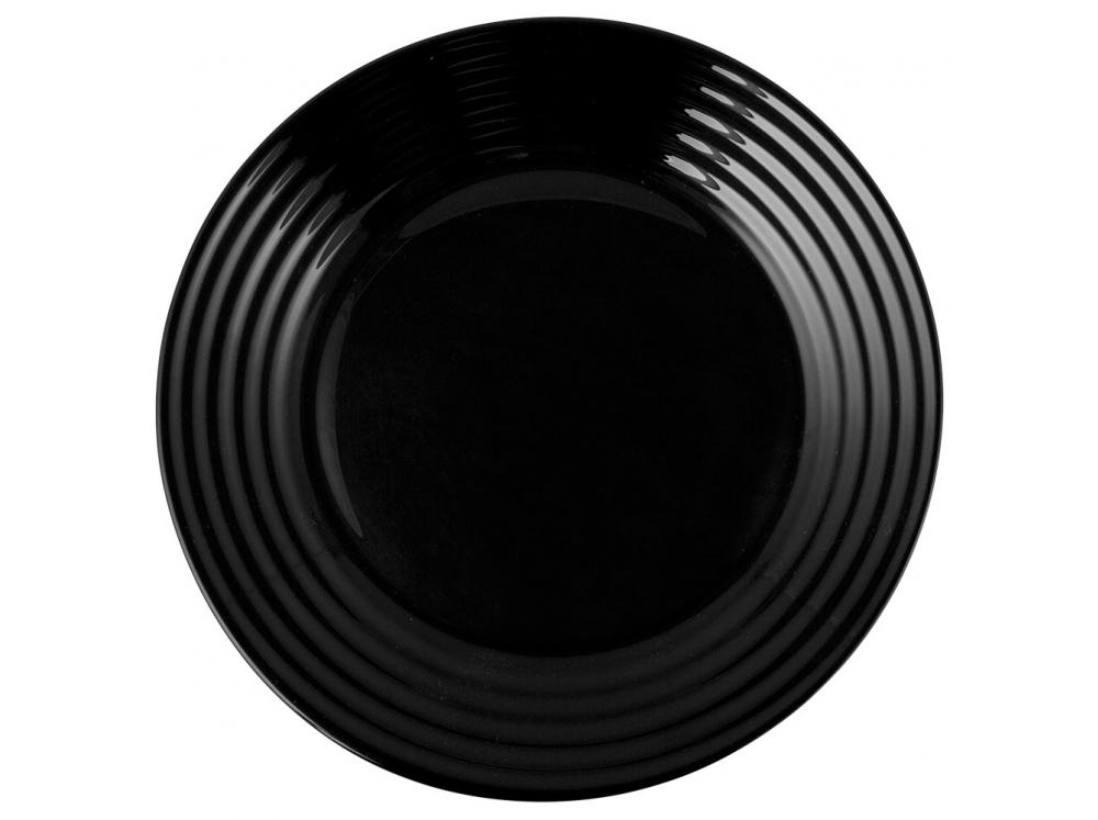 Rund dessertplade 19 cm Luminarc Harena sort