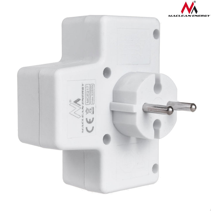 Firedobbelte stikkontakt med afbryder Maclean Energy MCE217 4x2,5A universalstik