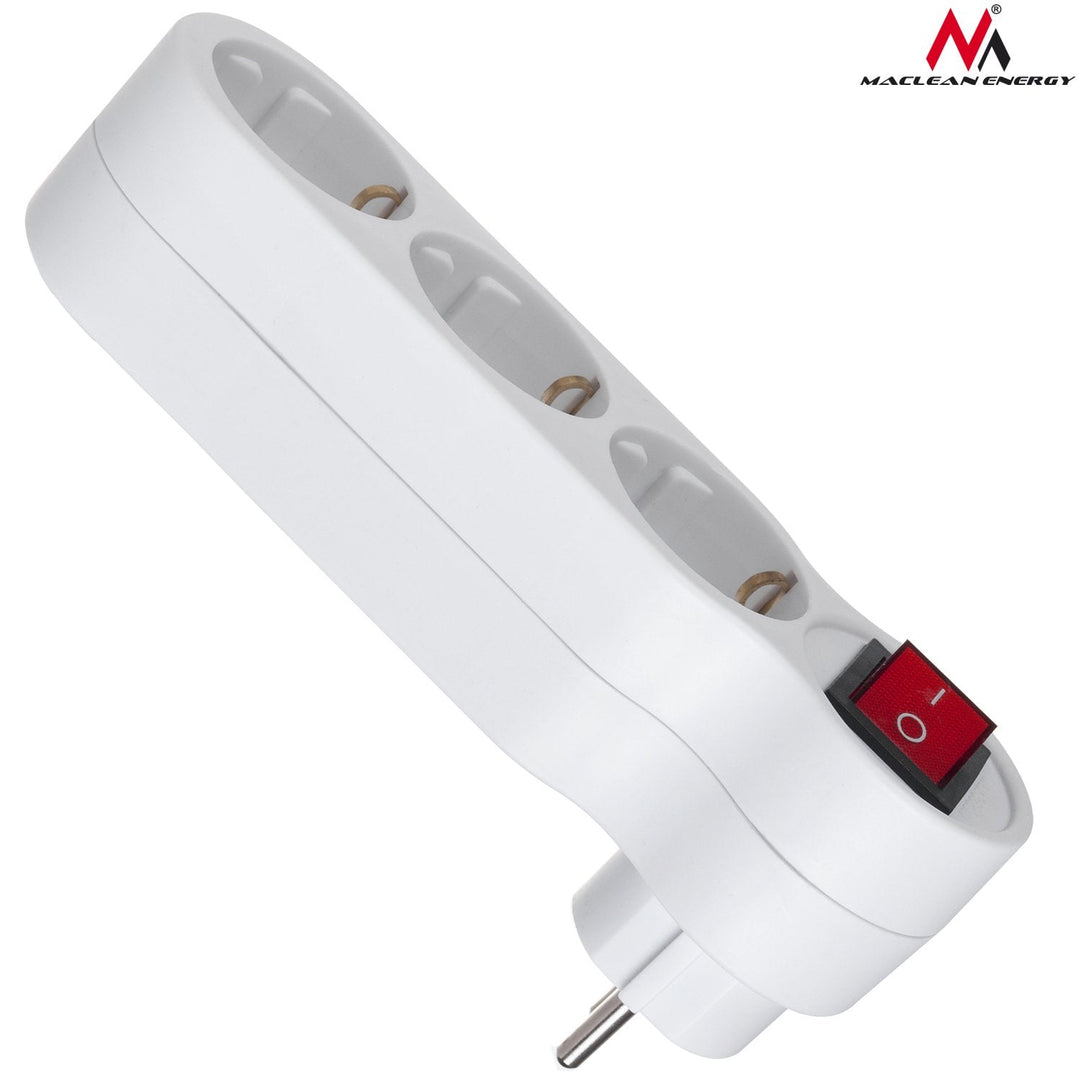 Maclean Energy MCE216 White 16A afbryder/kontakt.