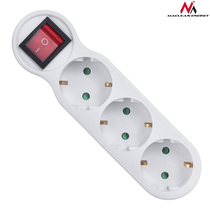 Maclean Energy MCE216 White 16A afbryder/kontakt.
