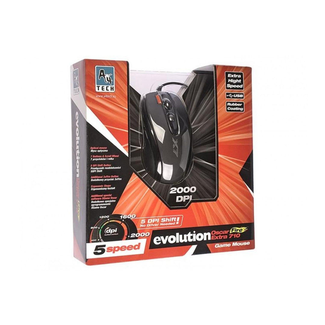 Mus X710 XGame Extra Fire 2000DPI A4Tech sort Oscar
