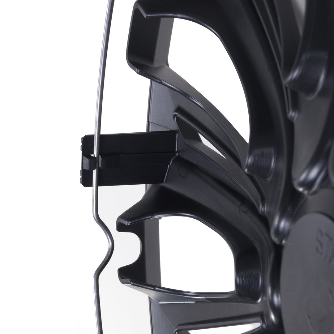 Universal hjulkapsler 14" NRM STRONG sort mat 4 stk.