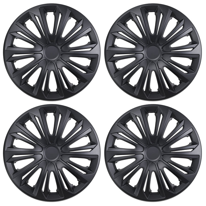 Universal hjulkapsler 15" NRM STRONG sort mat 4 stk.