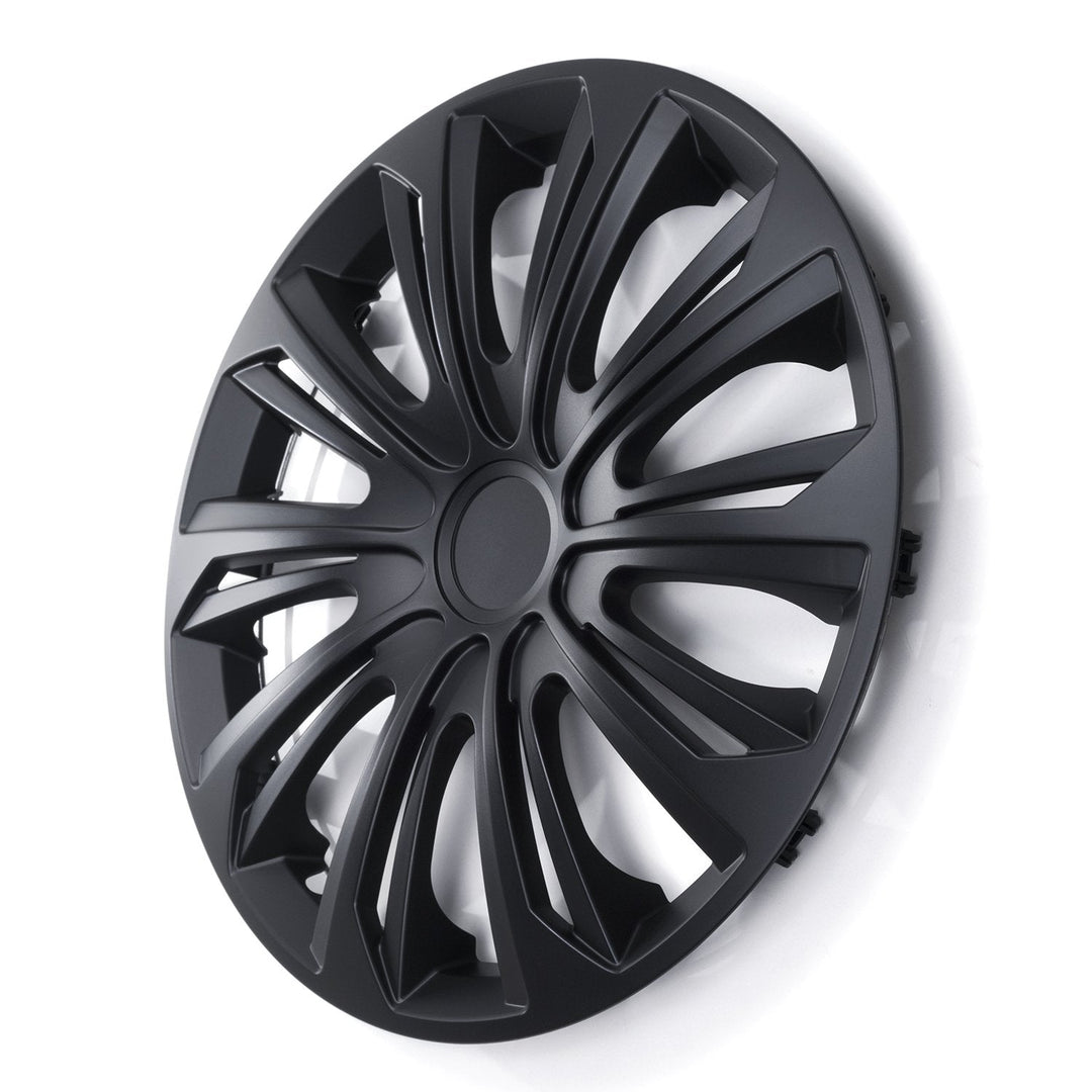 Universal hjulkapsler 15" NRM STRONG sort mat 4 stk.