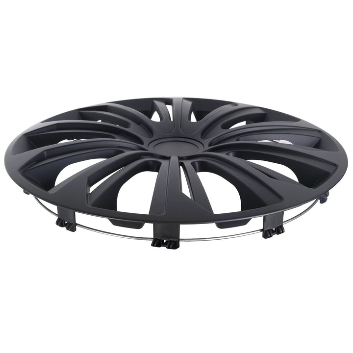 Universal hjulkapsler 15" NRM STRONG sort mat 4 stk.