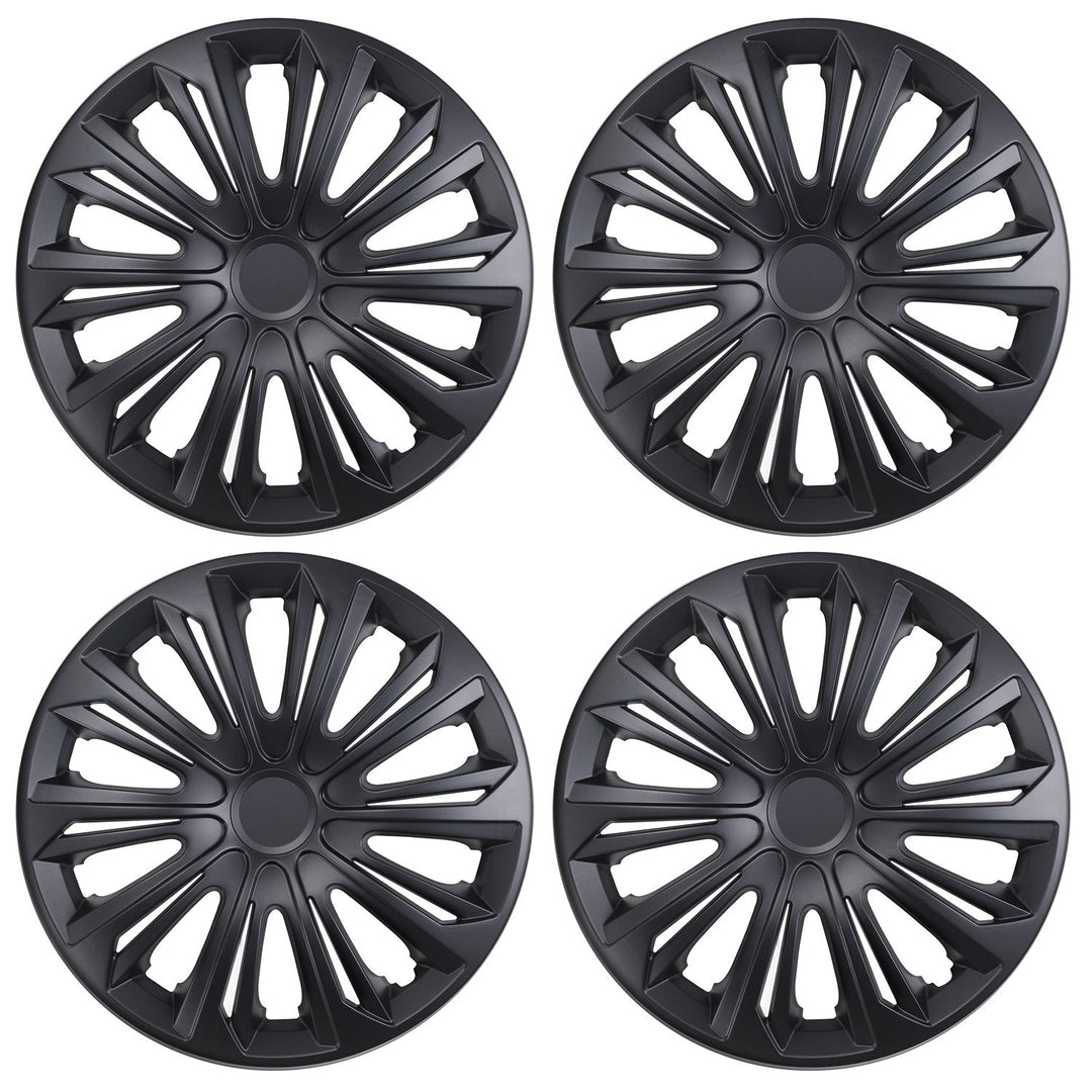 Universal hjulkapsler 15" NRM STRONG sort mat 4 stk.