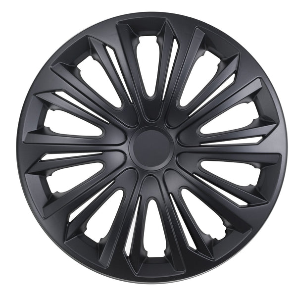 Universelle hjulkapsler 16" NRM STRONG, sort mat, 4 stk.