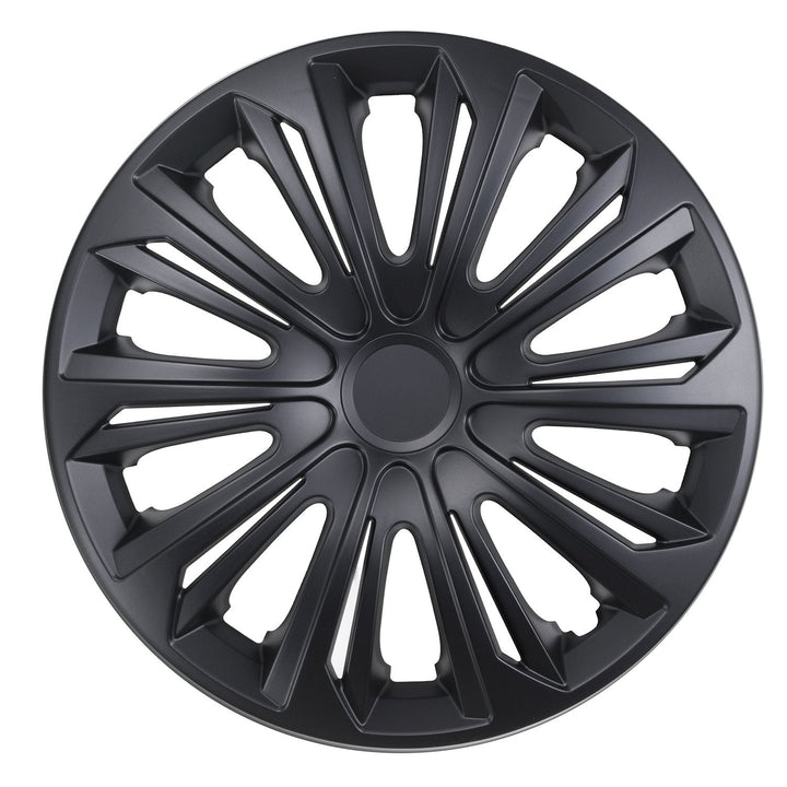 Universal hjulkapsler 15" NRM STRONG sort mat 4 stk.