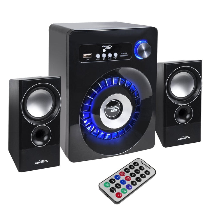Audiocore AC910 Bluetooth 2.1 højttalersæt FM-radio, TF-kortindgang, AUX, USB-strømforsyning