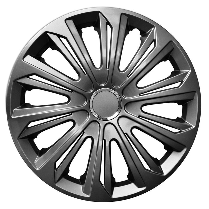 Universal hjulkapsler 14" NRM STRONG grafit lakeret 4 stk.