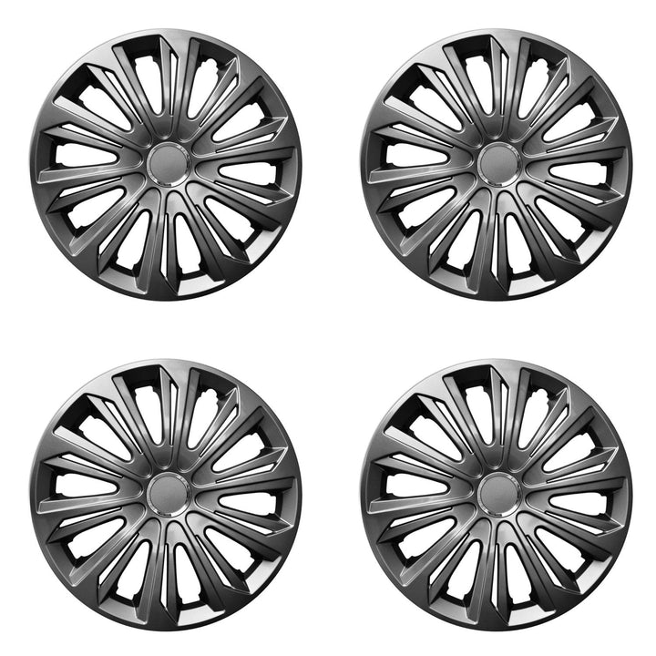 Universal hjulkapsler 15" NRM STRONG grafit lakeret 4 stk.