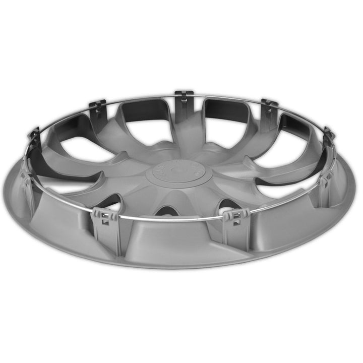 Universal hjulkapsler 15" NRM QUAD, trykmonterede, sølvfarvede, 4 stk.